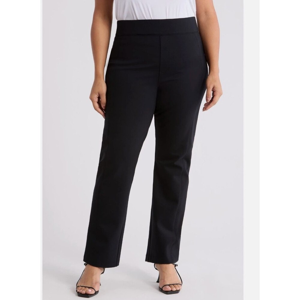 Spanx High Waist Straight Leg Ponte Pants - Black - Medium